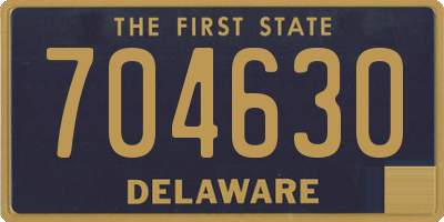 DE license plate 704630