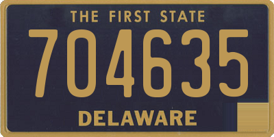 DE license plate 704635