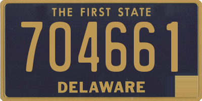 DE license plate 704661
