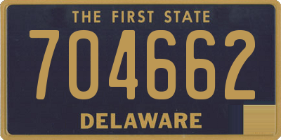 DE license plate 704662