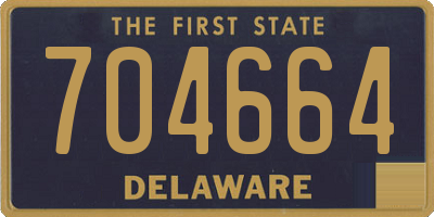 DE license plate 704664
