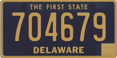 DE license plate 704679