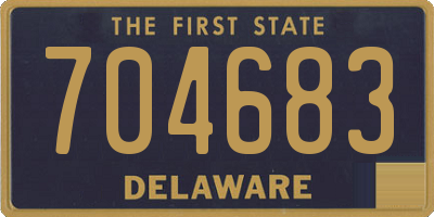 DE license plate 704683