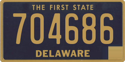 DE license plate 704686