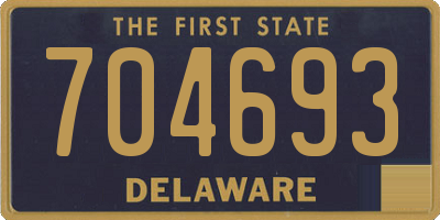 DE license plate 704693