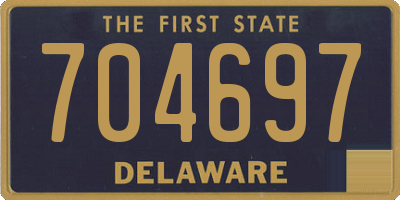 DE license plate 704697