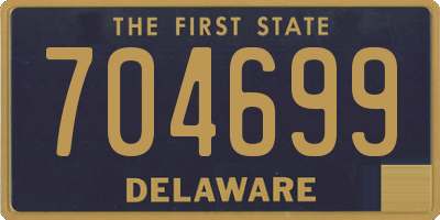 DE license plate 704699