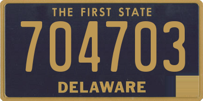 DE license plate 704703