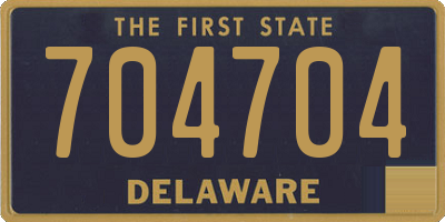DE license plate 704704