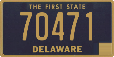DE license plate 70471