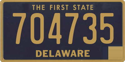 DE license plate 704735