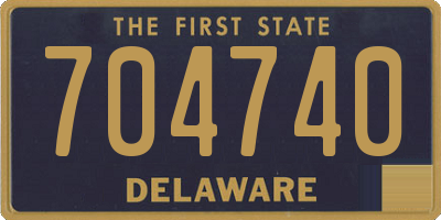 DE license plate 704740