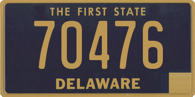 DE license plate 70476