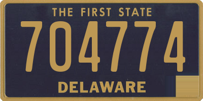 DE license plate 704774