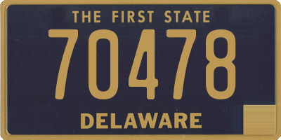 DE license plate 70478