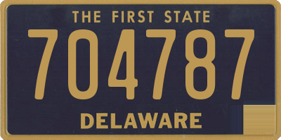 DE license plate 704787