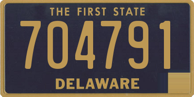 DE license plate 704791