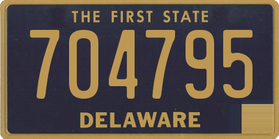DE license plate 704795