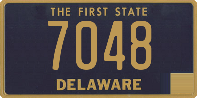 DE license plate 7048