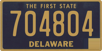 DE license plate 704804