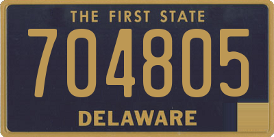 DE license plate 704805