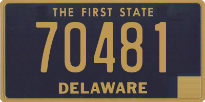 DE license plate 70481