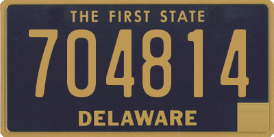 DE license plate 704814