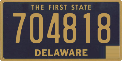 DE license plate 704818