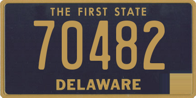 DE license plate 70482
