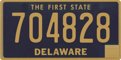 DE license plate 704828