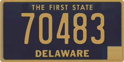 DE license plate 70483