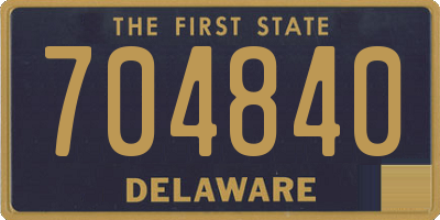 DE license plate 704840