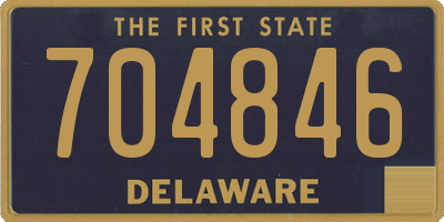 DE license plate 704846