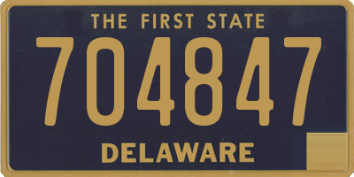 DE license plate 704847