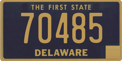 DE license plate 70485