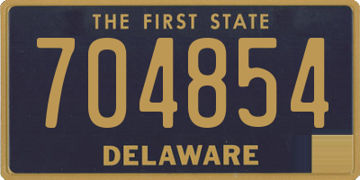 DE license plate 704854