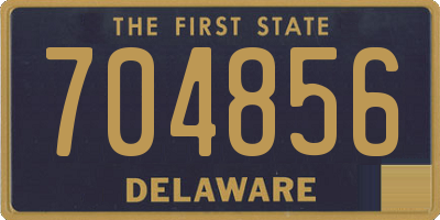 DE license plate 704856