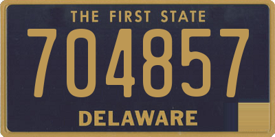 DE license plate 704857