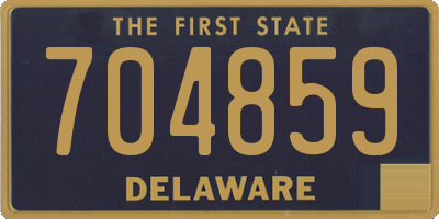 DE license plate 704859