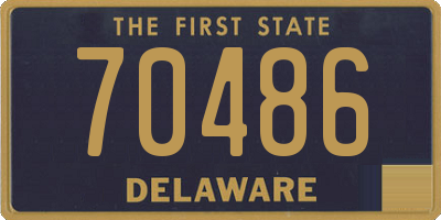 DE license plate 70486