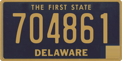 DE license plate 704861