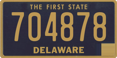 DE license plate 704878