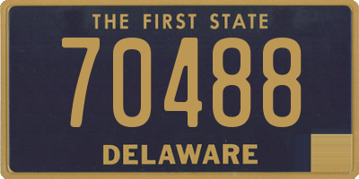 DE license plate 70488