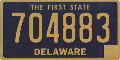DE license plate 704883