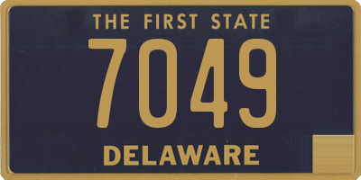 DE license plate 7049