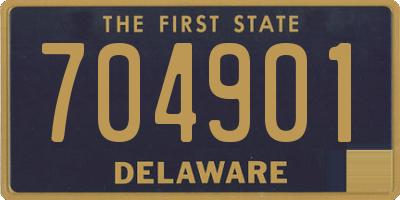 DE license plate 704901
