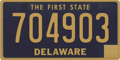 DE license plate 704903
