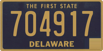 DE license plate 704917