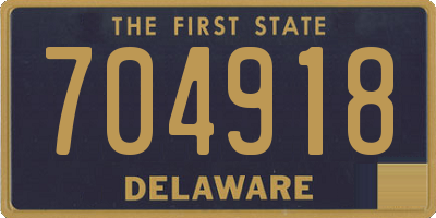 DE license plate 704918