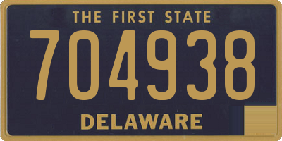 DE license plate 704938